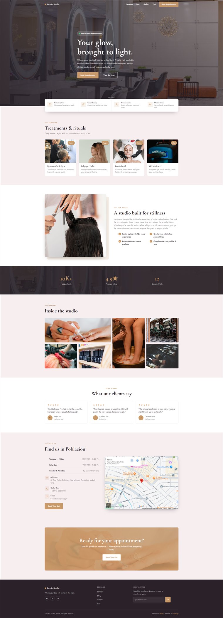 Lumin Studio website